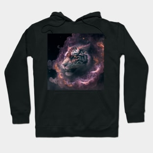 Tiger in Space with unique Design Hoodie